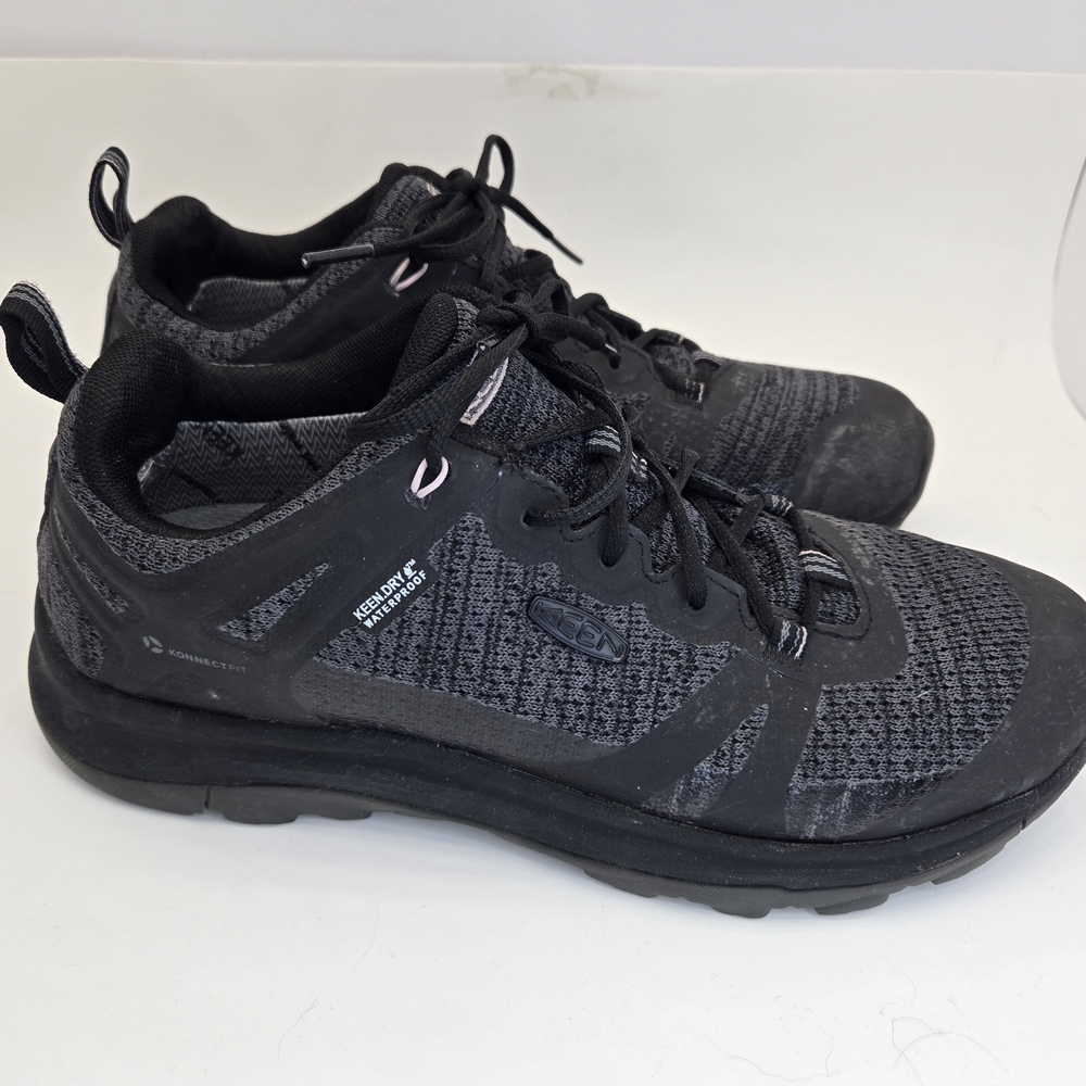 Keen Terradora II WP Low Black Magnet 1022345 Sz 8 Trail Running Hiking Shoes
